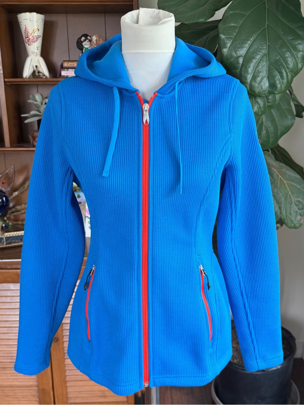 Spyder Women’s Blue Layering Hooded Ski Winter Outerwear Jacket M